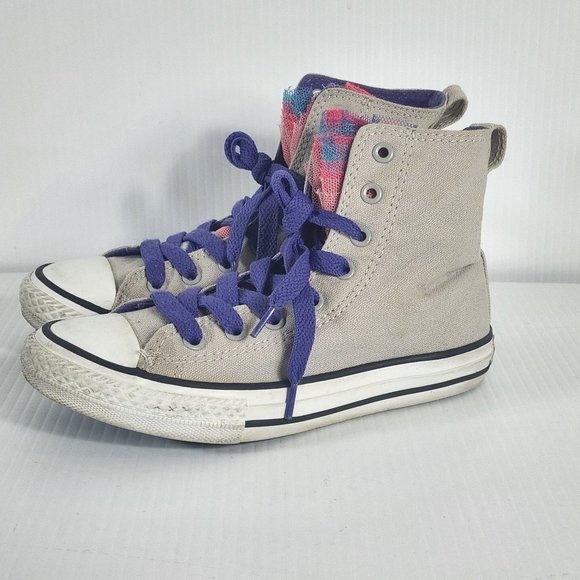 Converse Chuck Taylor Party‎ Hi Ruffle High Top Sneakers. Size 2 - Picture 1 of 10
